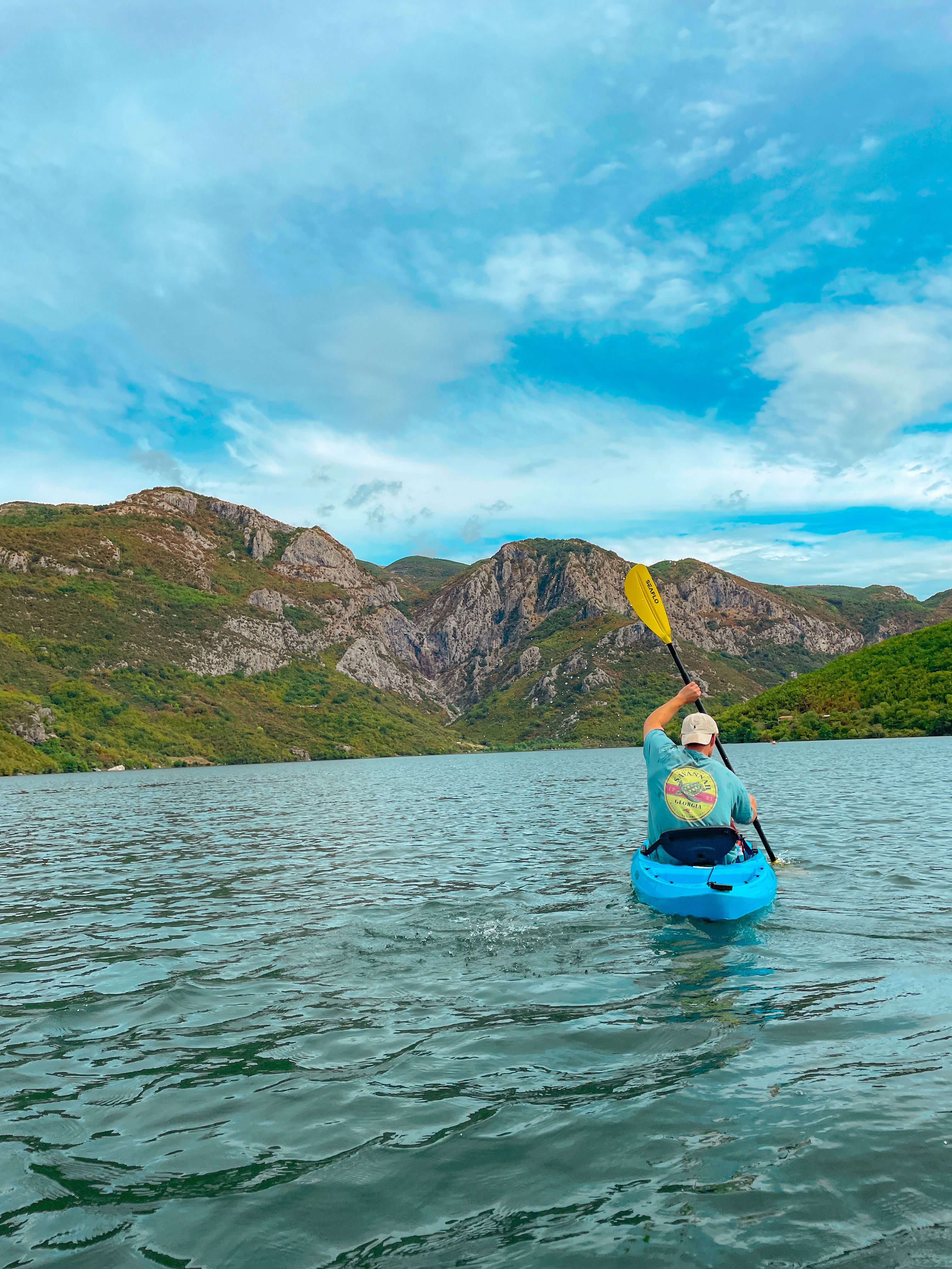 Kayaking at Komani Lake